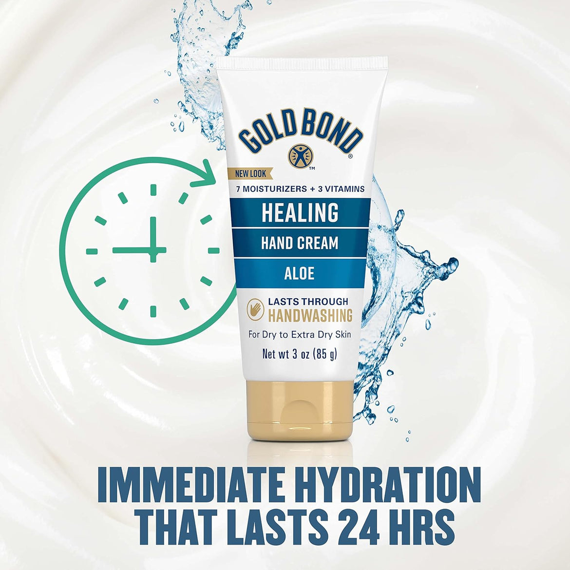 Gold Bond Ultimate Healing Hand Cream, 3 oz., Lasts Through Handwashing