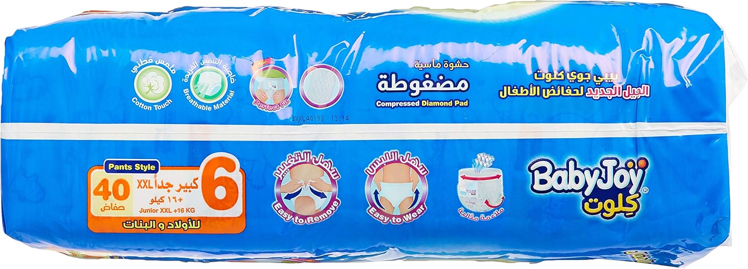 Babyjoy Culotte, Size 6, Junior XXL, 16+ Kg, Mega Box