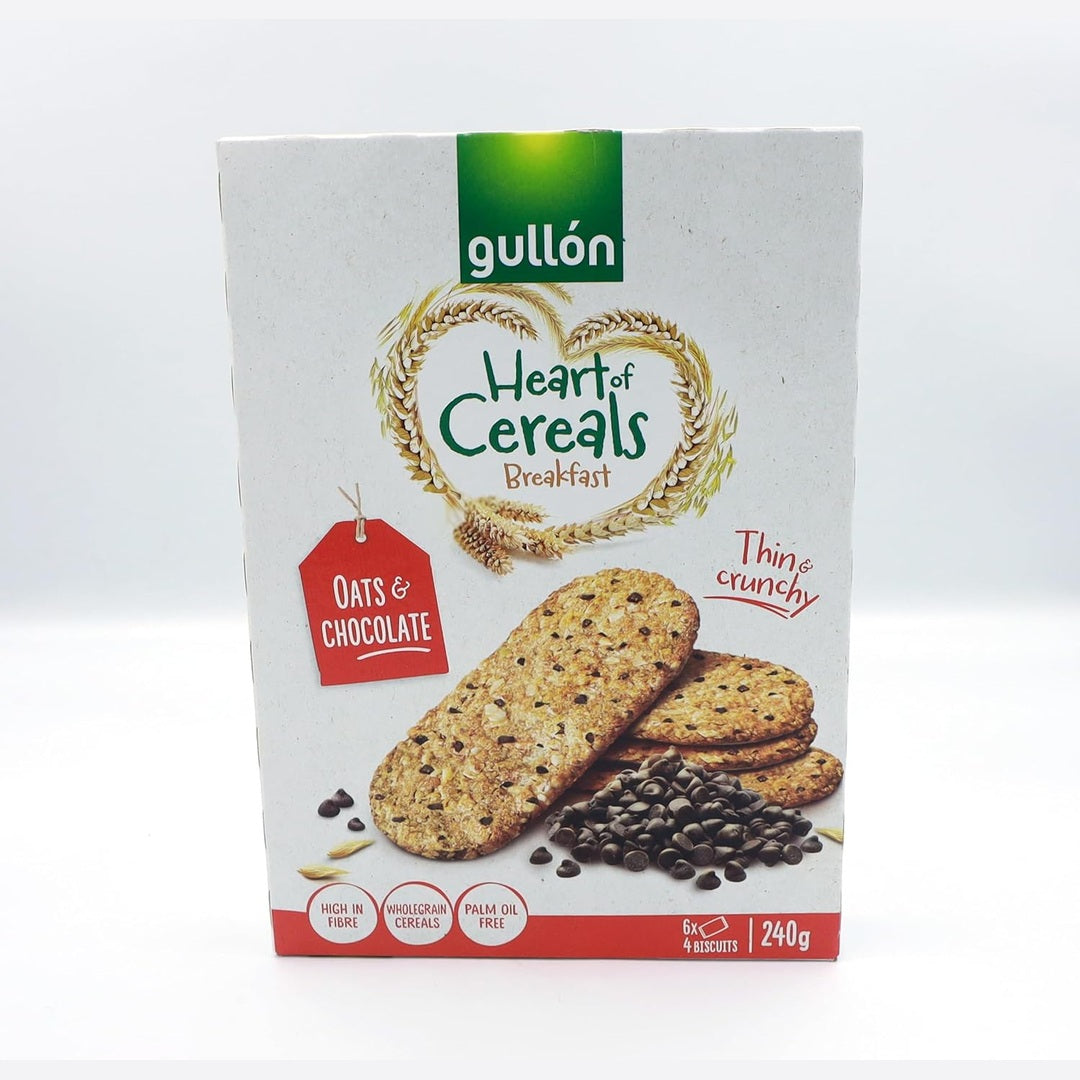 GULLON CUOR DI CEREALE OATS W/GRAINS CHOCO BISC 240G
