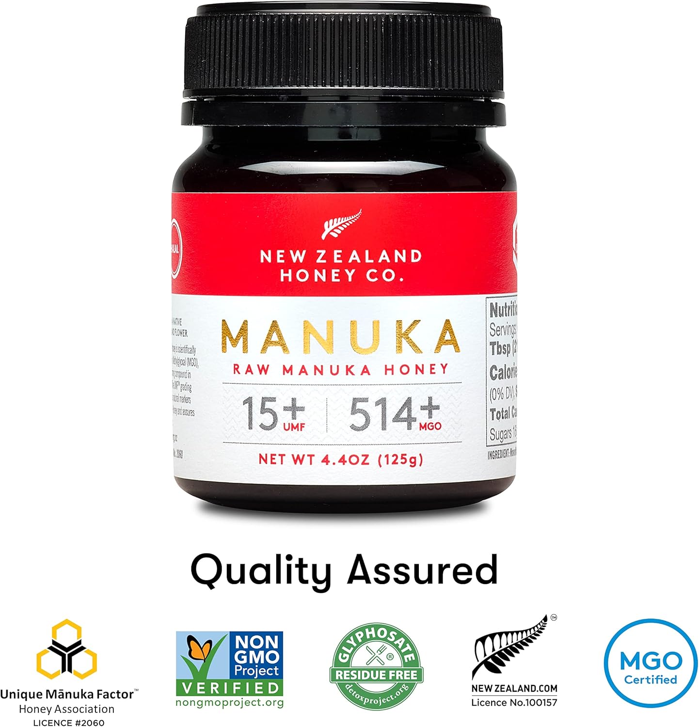 New Zealand Honey Co. Raw Manuka Honey UMF 15+ / MGO 514+ | 250g