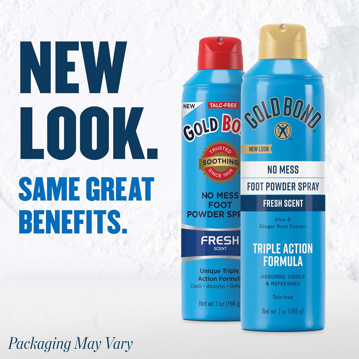 Gold Bond No Mess Talc-Free Foot Powder Spray 7 oz., Fresh Scent