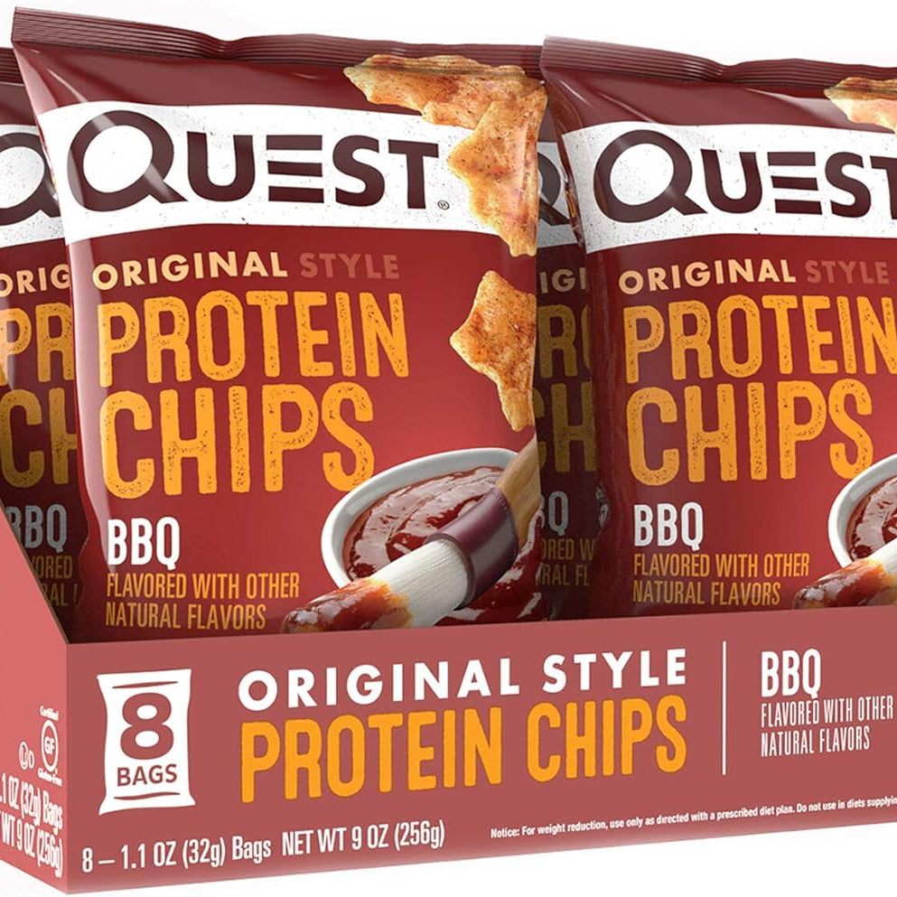 Quest Original Style Protein Chips Cheddar And Sour Cream Flavour, 8 X 32G - Pack Of 1