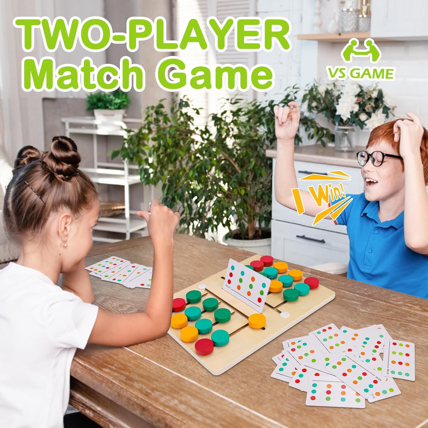 Color & Shape Matching Puzzle for Two-Player