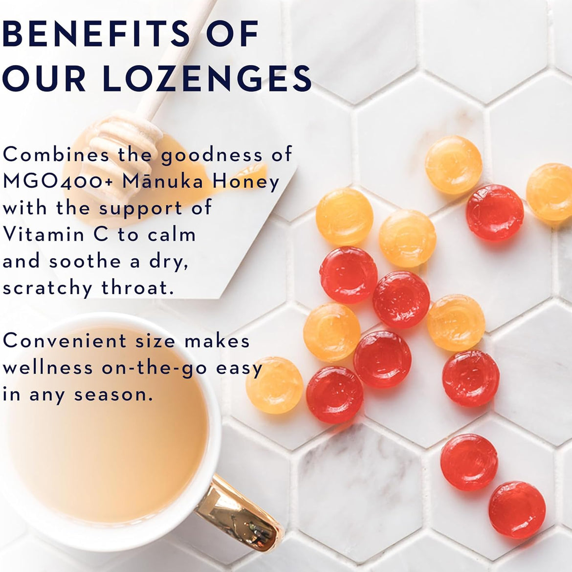 Manuka Health, MGO 400+ Manuka Honey Lozenges with Blackcurrant, 58 lozenges