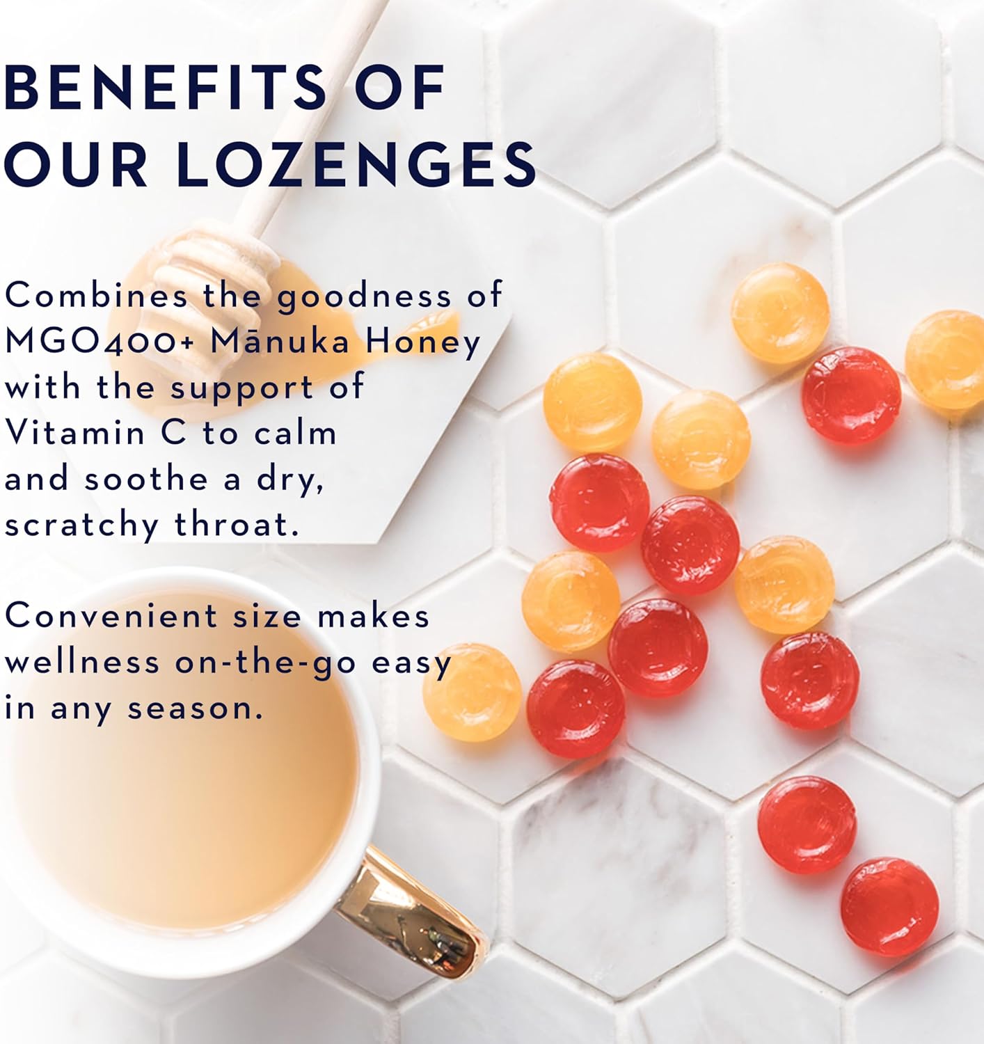 Manuka Health, MGO 400+ Manuka Honey Lozenges with Blackcurrant, 58 lozenges