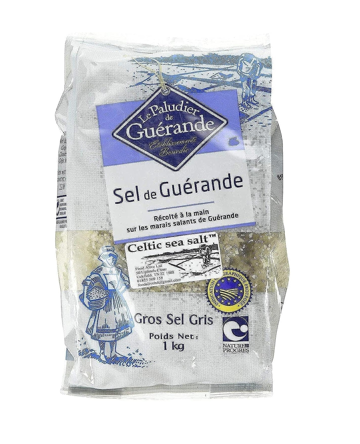 LE PALUDIER CELTIC GREY SEA SALT COARSE - GUERANDE GROS SEL GRIS 1KG