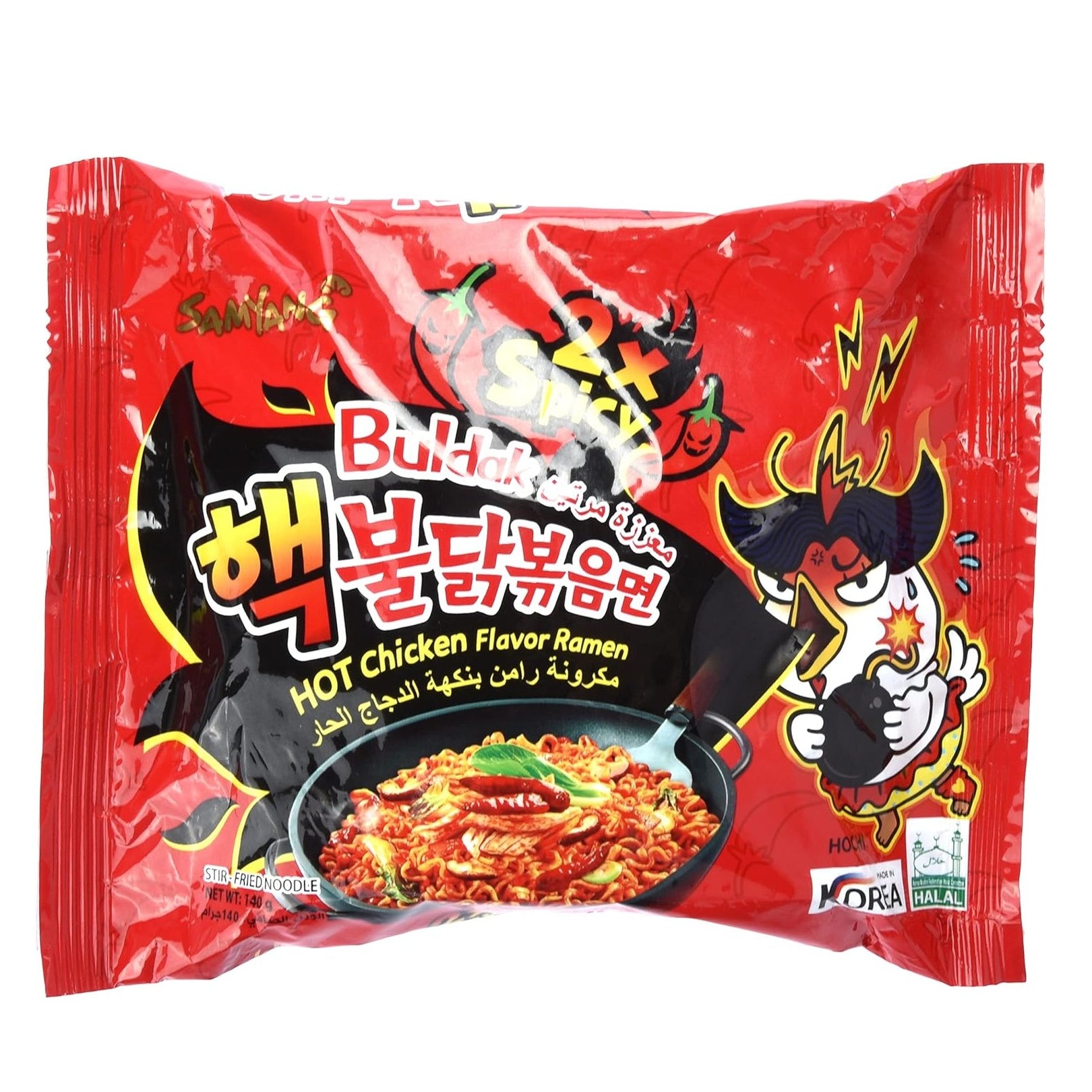 Samyang 2X Hot Chicken Flavour Roasted Ramen Noodles, 140G