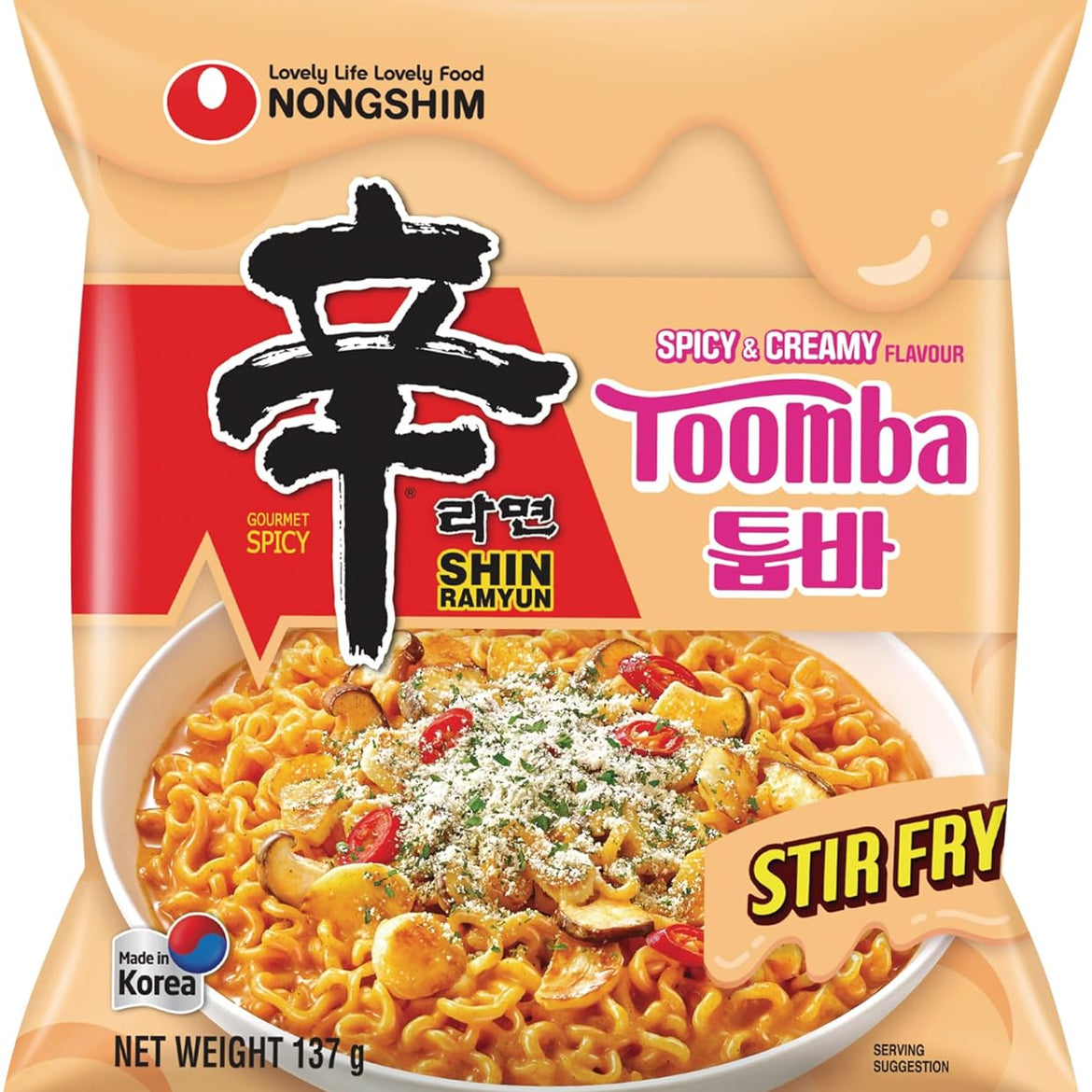 Shin Ramyun Toomba 137g * bundle of 5