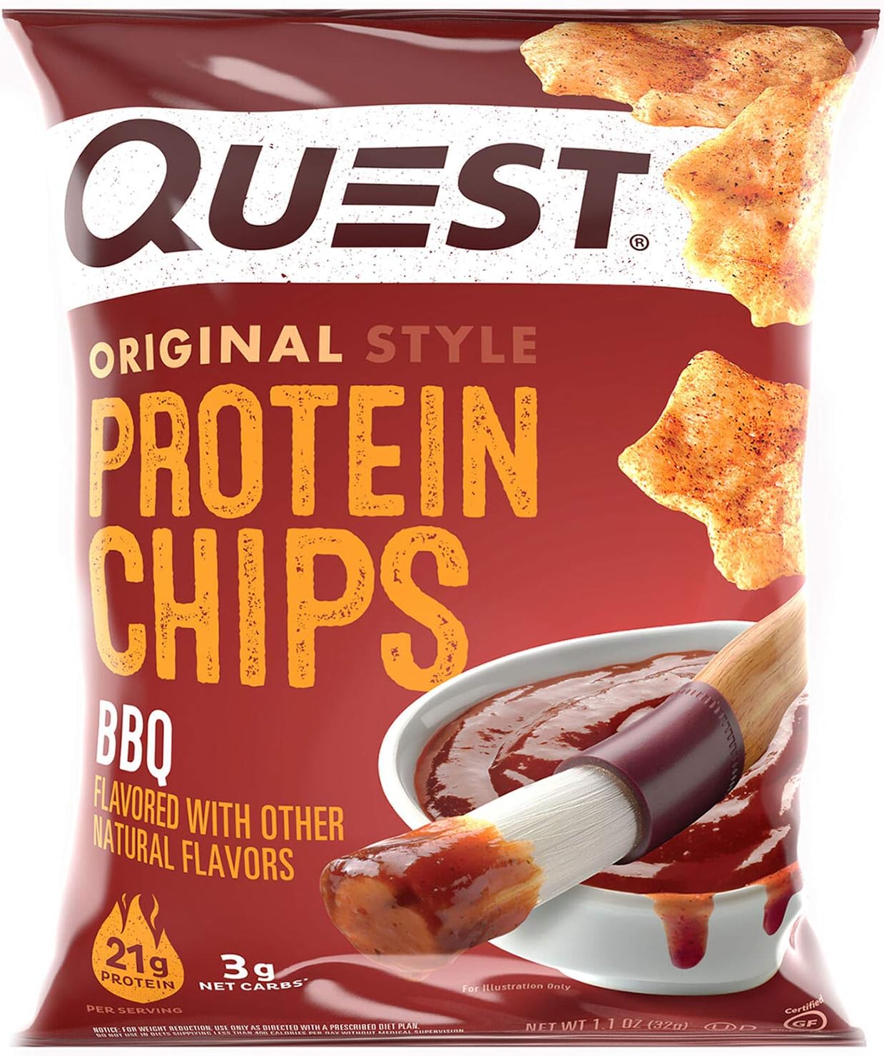 Quest Original Style Protein Chips Cheddar And Sour Cream Flavour, 8 X 32G - Pack Of 1