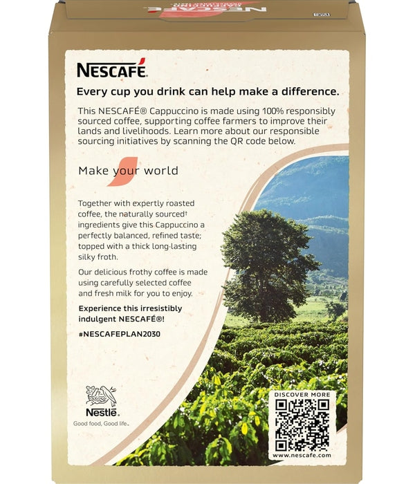 Nescafe Gold Cappuccino Unsweetened Taste Pouch, 113 Gram - Whole Bean