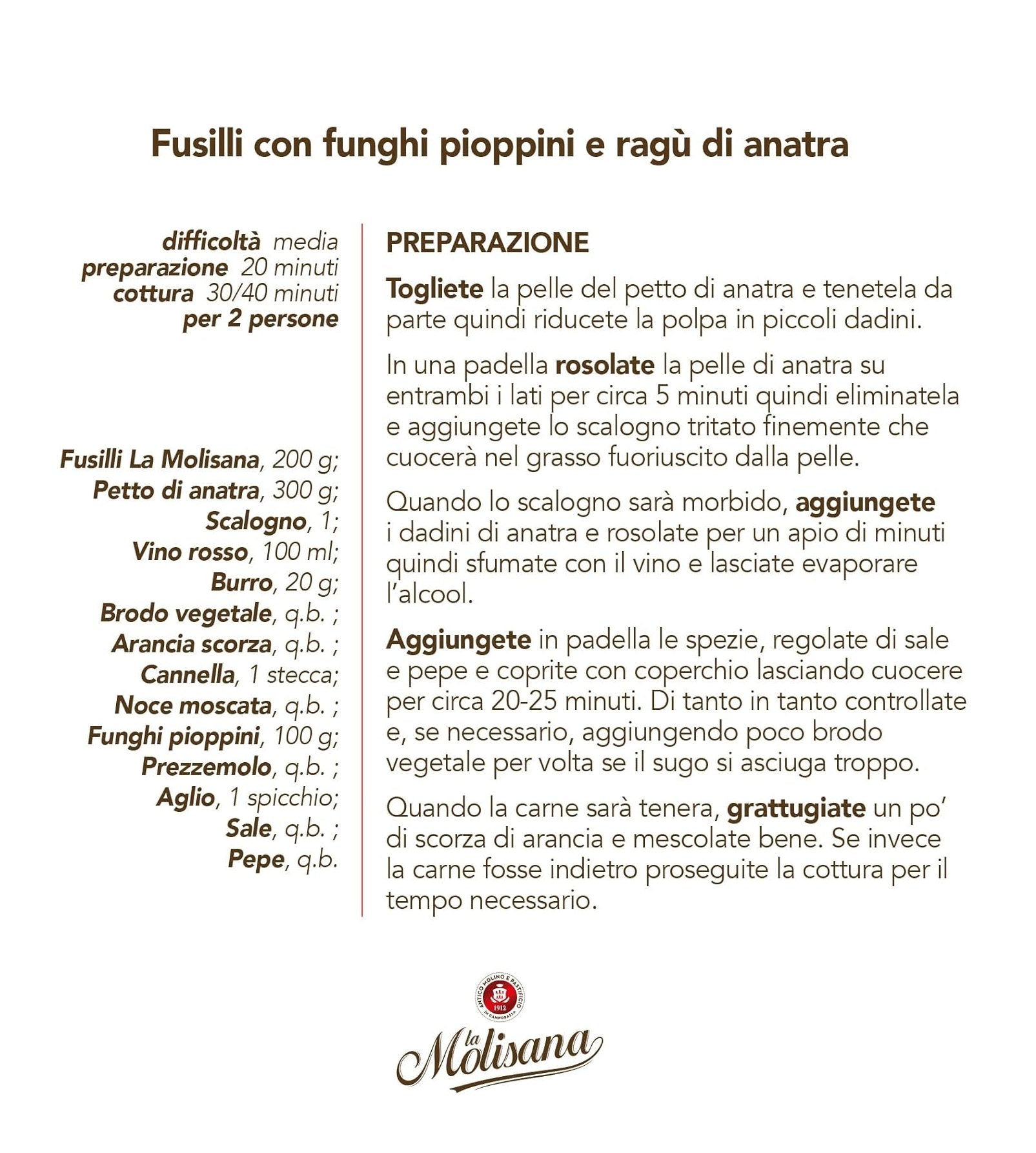 La Molisana Fusilli N28 500 g