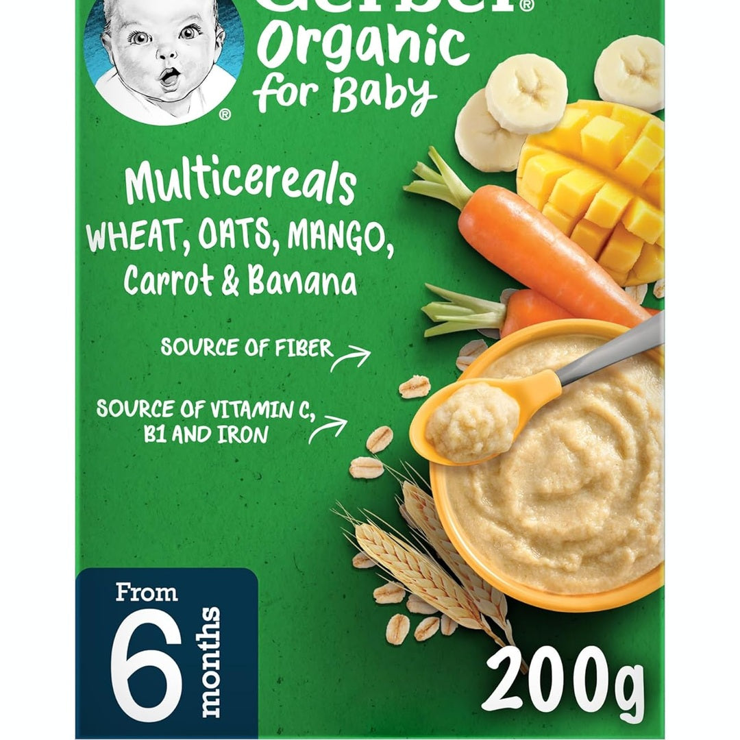 Nestlé GERBER Bio Mango, Wheat, & Oat 200g