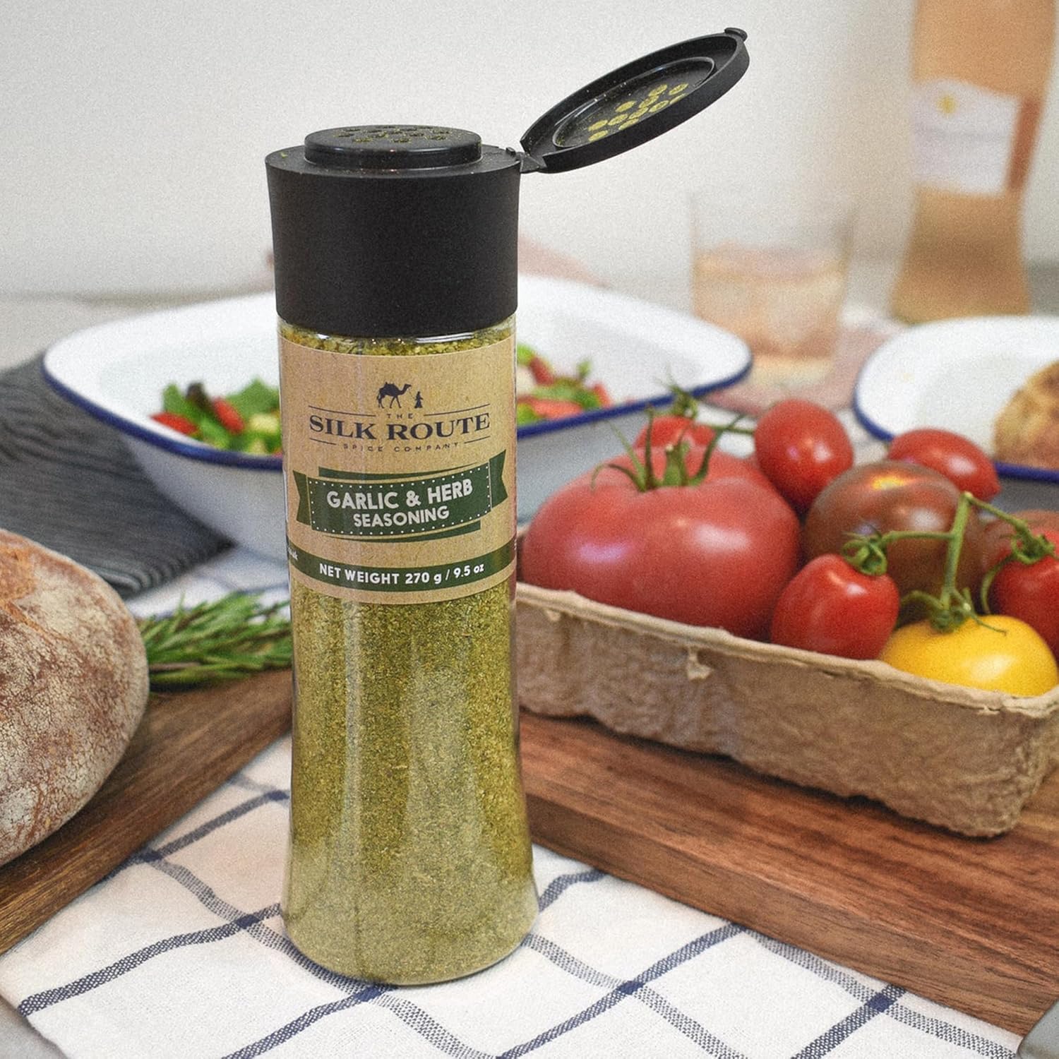 Silk Route Spice Company Salt and Pepper Giant Shaker - 390g/13.8oz