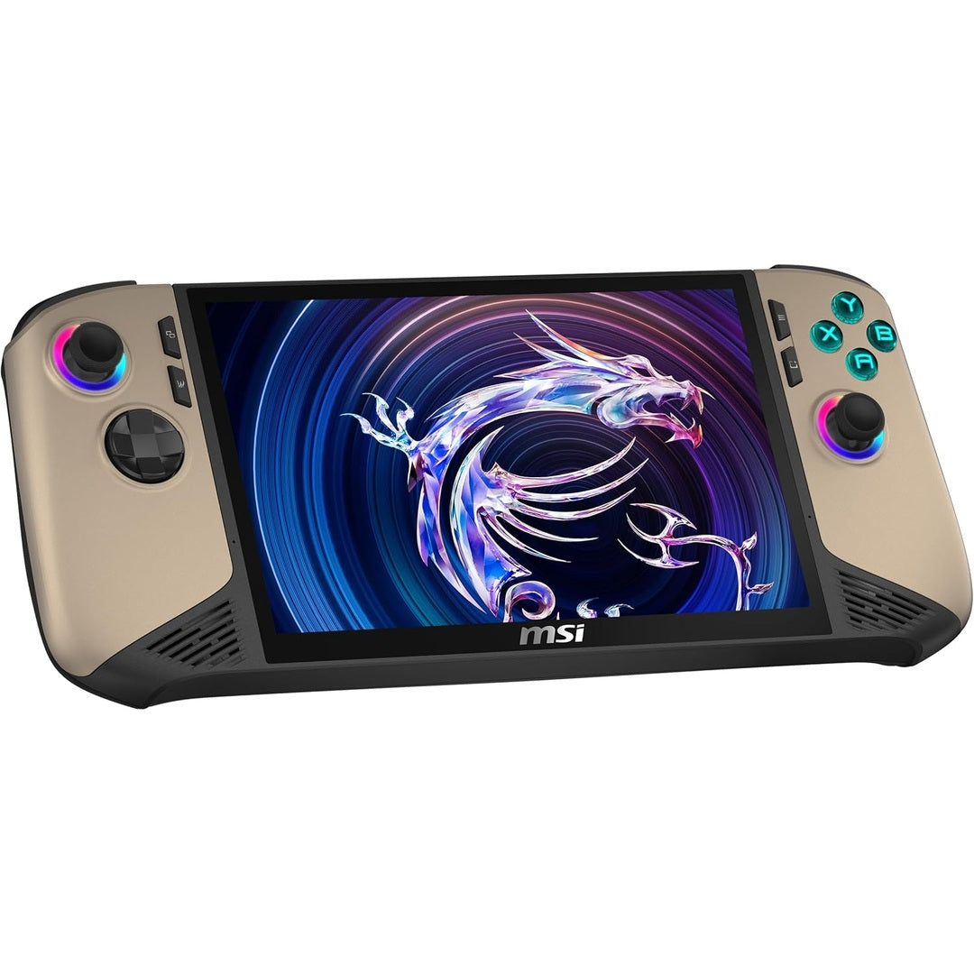 MSI Claw 8 AI+ Gaming Handheld, 8 Inch FHD+ 120 Hz Display, Intel Core Ultra 7 Processor 258V, 32GB RAM, 1TB SSD, Intel Arc Graphics, Windows 11 Home, Black/Sandstorm, A2VM-015
