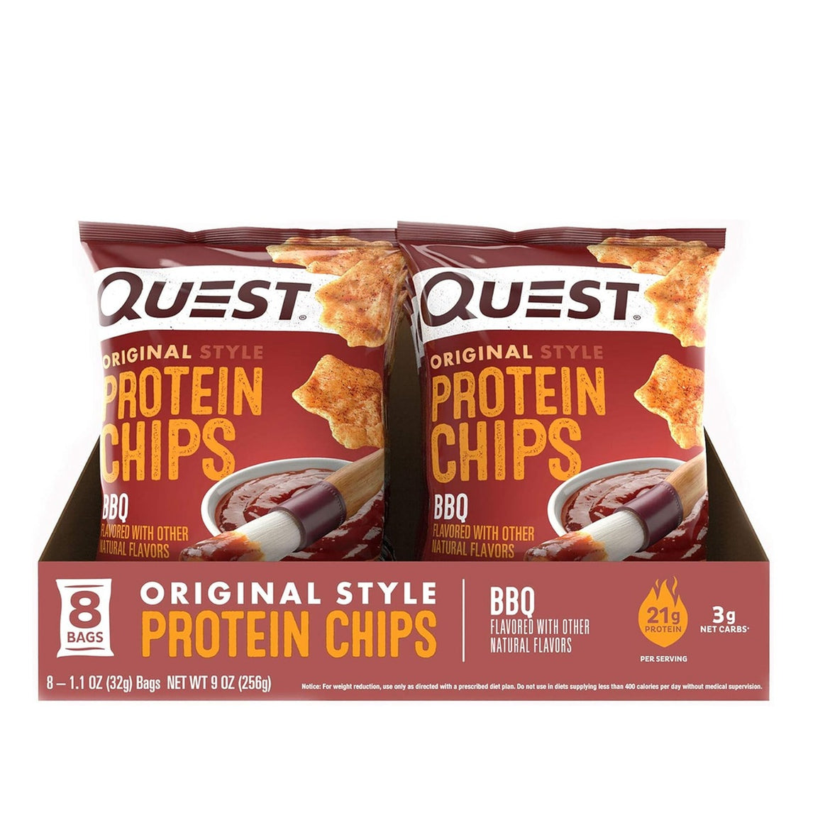 Quest Original Style Protein Chips Cheddar And Sour Cream Flavour, 8 X 32G - Pack Of 1