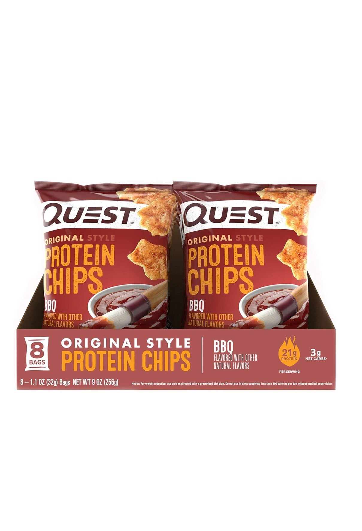 Quest Original Style Protein Chips Cheddar And Sour Cream Flavour, 8 X 32G - Pack Of 1