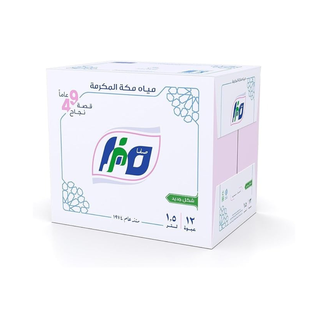 Safa Makkah Water Bottle, 12 X 1.5 Litre - Pack Of 1 - 12x1.5 Litre