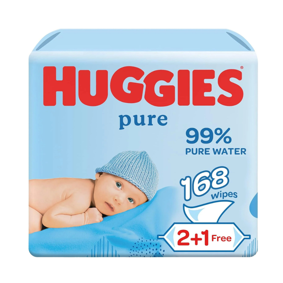 Huggies Pure Baby Wipes, 99% Pure Water Wipes