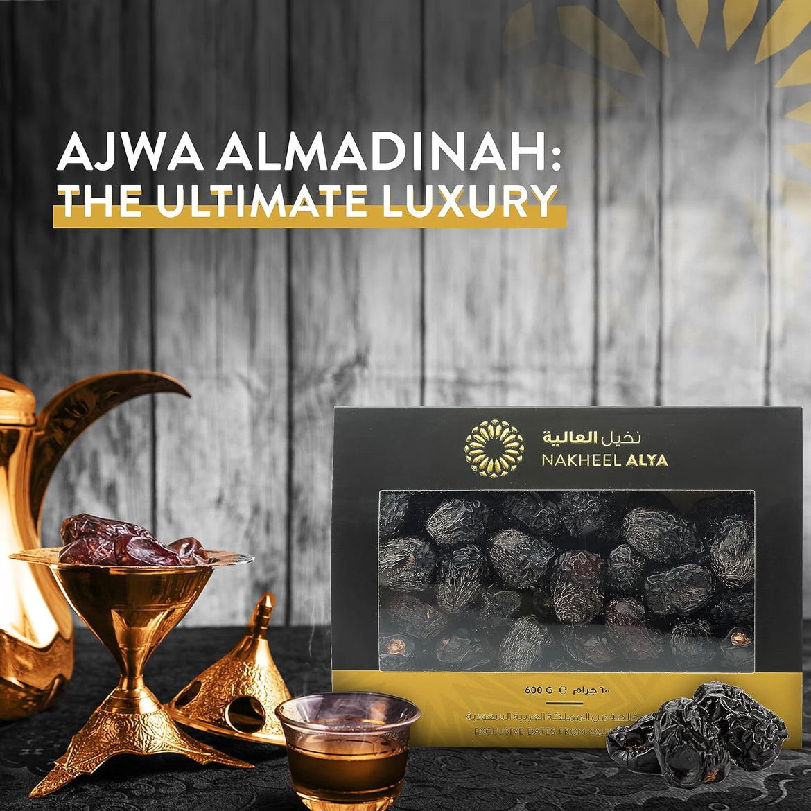 Nakheel Alya Ajwa Dates, 600g | Premium Dates from Madinah