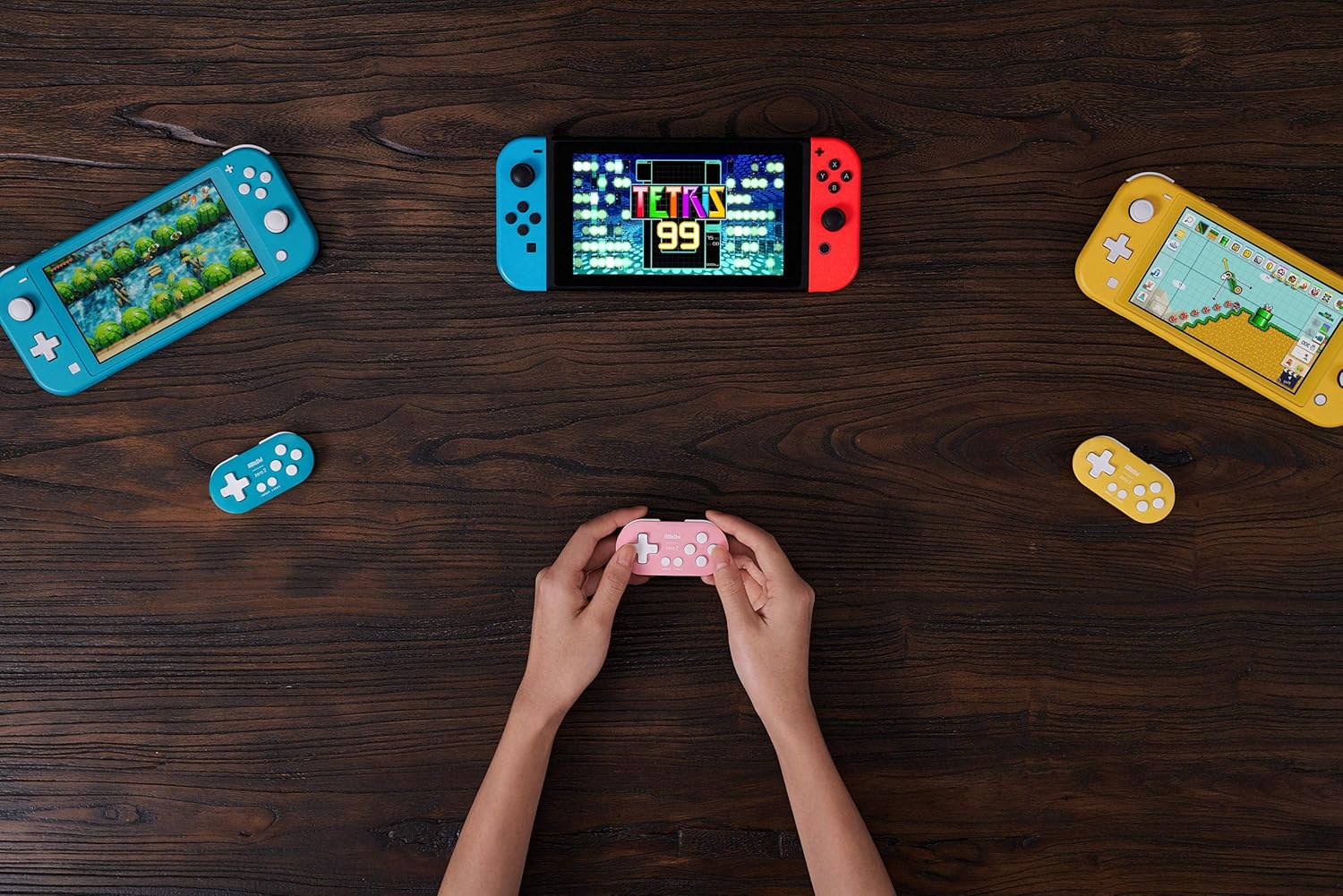 Nargos 8Bitdo Zero 2 Bluetooth Key Chain Sized Mini Controller for Nintendo Switch, Windows, Android and macOS (Yellow Edition)