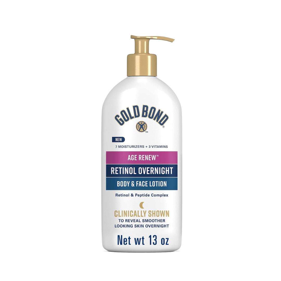 Gold Bond Age Renew Retinol Overnight Body & Face Lotion 13 oz