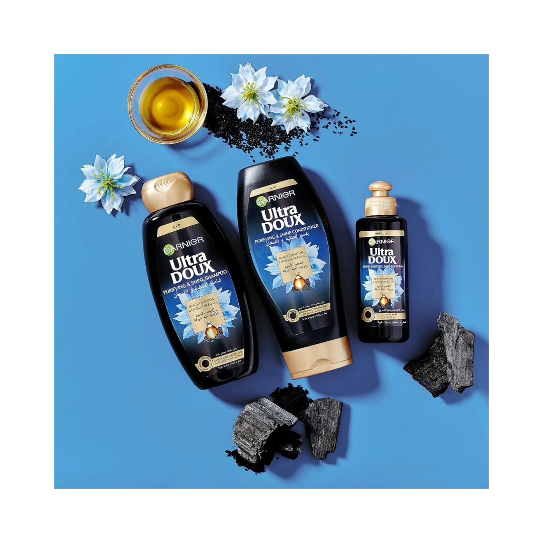 Garnier Ultra Doux Black Charcoal  400 Ml