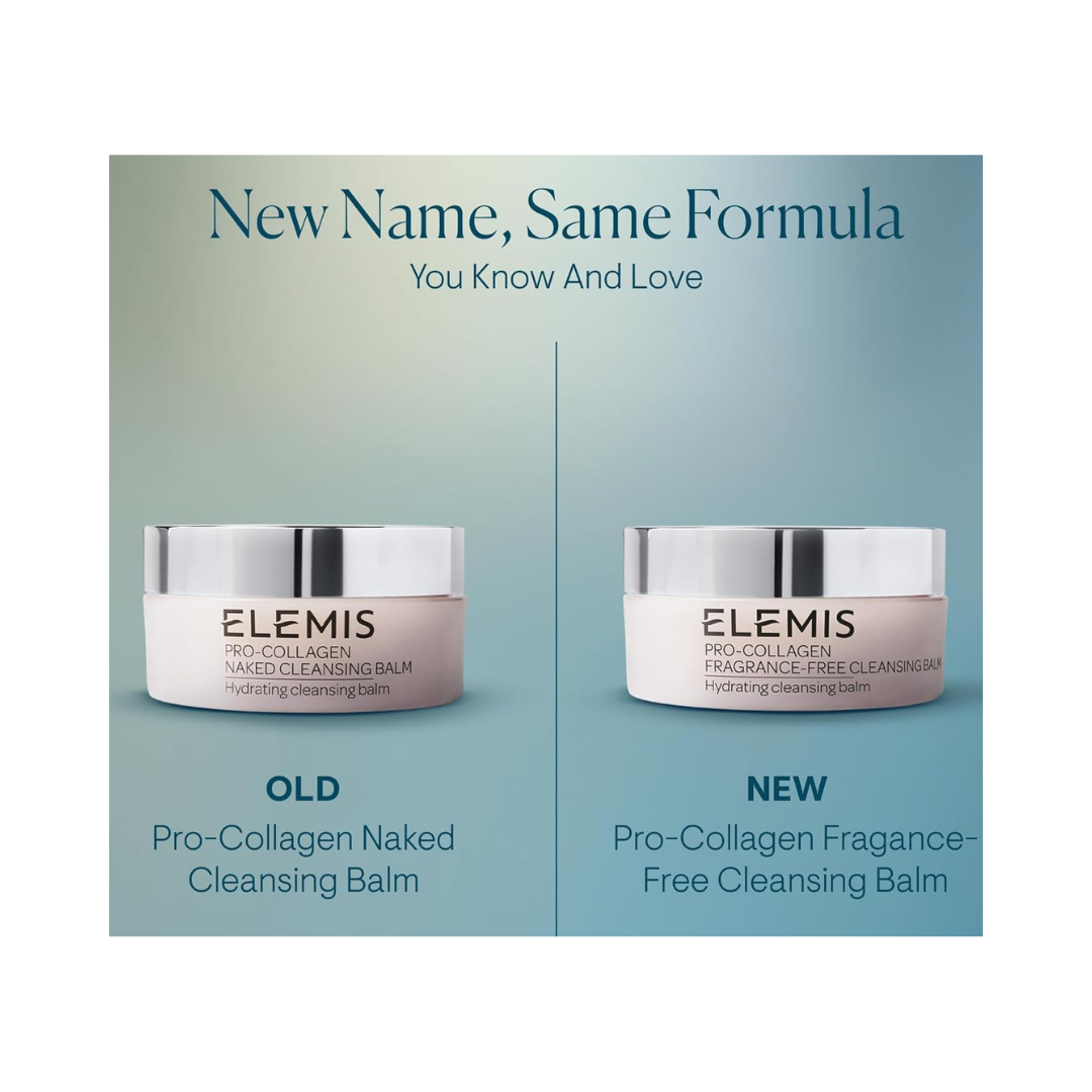 ELEMIS Pro-Collagen Cleansing Balm, 3in1 Melting Facial Cleanser for Deep Cleansing Wash, Infused with 9 Nourishing Essential Oils