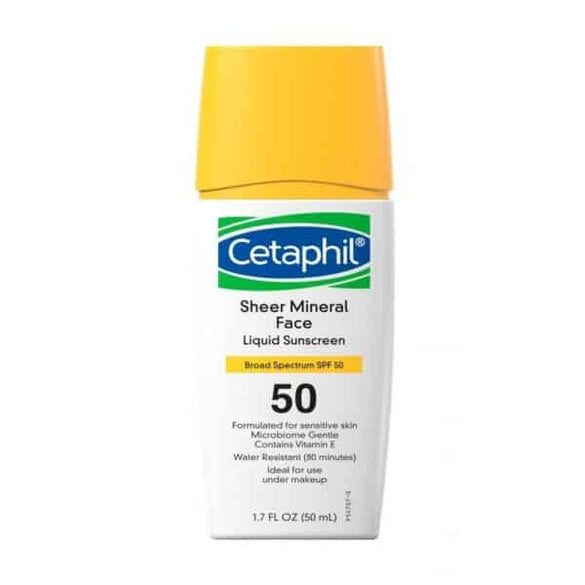 CETAPHIL SHEER MINERAL FACE SUNSCREEN SPF 50 | 1.7 OUNCE