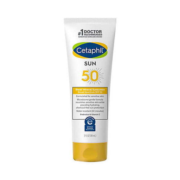 CETAPHIL SHEER MINERAL SUNSCREEN, SPF 50 | 3 OUNCE