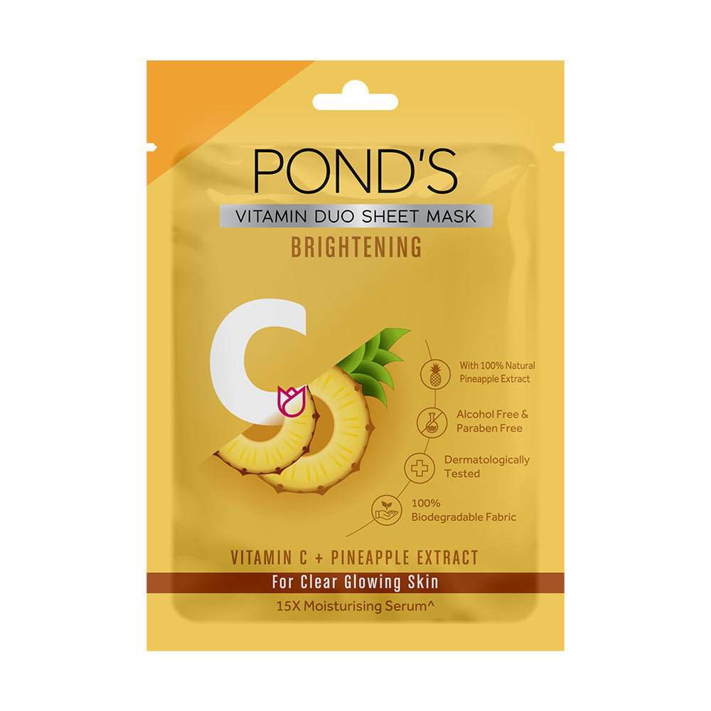 POND'S Vitamin C Brightening Sheet Mask With 100% Natural Pineapple