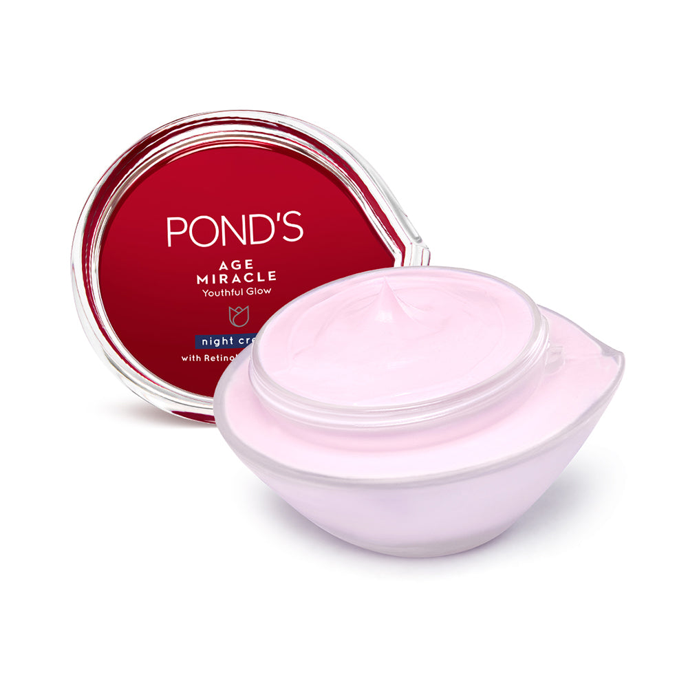 POND'S Youthful Glow Night Cream with 10% Retinol-Collagen B3 Complex (50g)