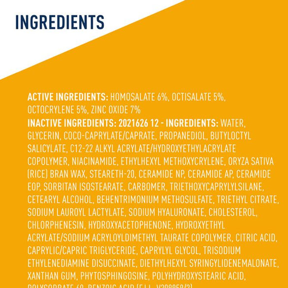 CeraVe Hydrating Sheer Sunscreen Broad Spectrum SPF 30 for Face & Body