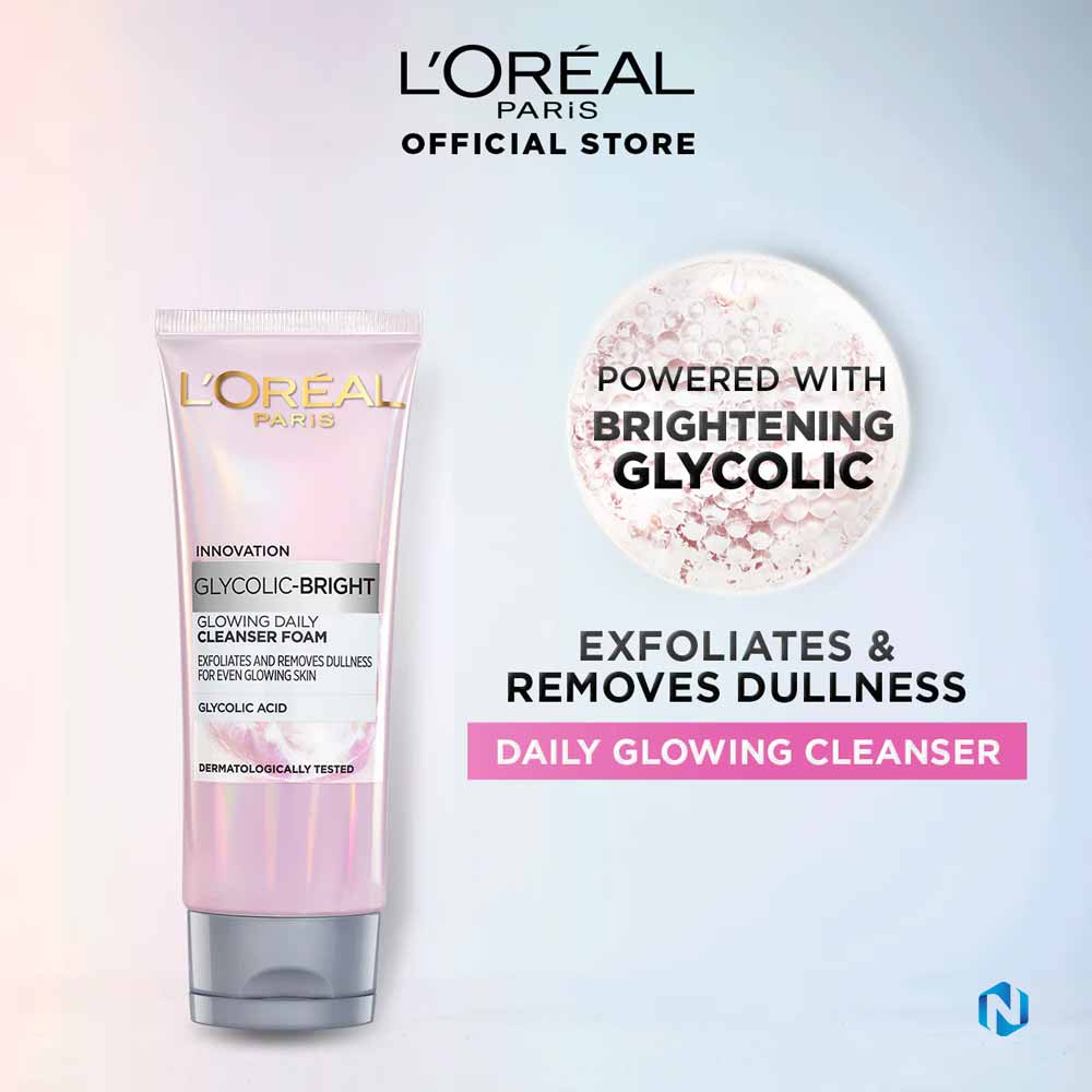 LOreal Paris Glycolic Bright Glowing Daily Cleanser Foam