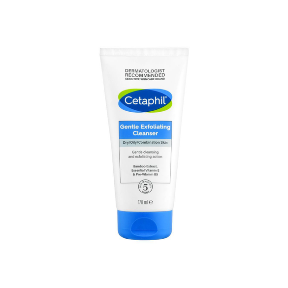 CETAPHIL GENTLE EXFOLIATING CLEANSER, FOR DRY, OILY, COMBINATION SKIN, 178ML