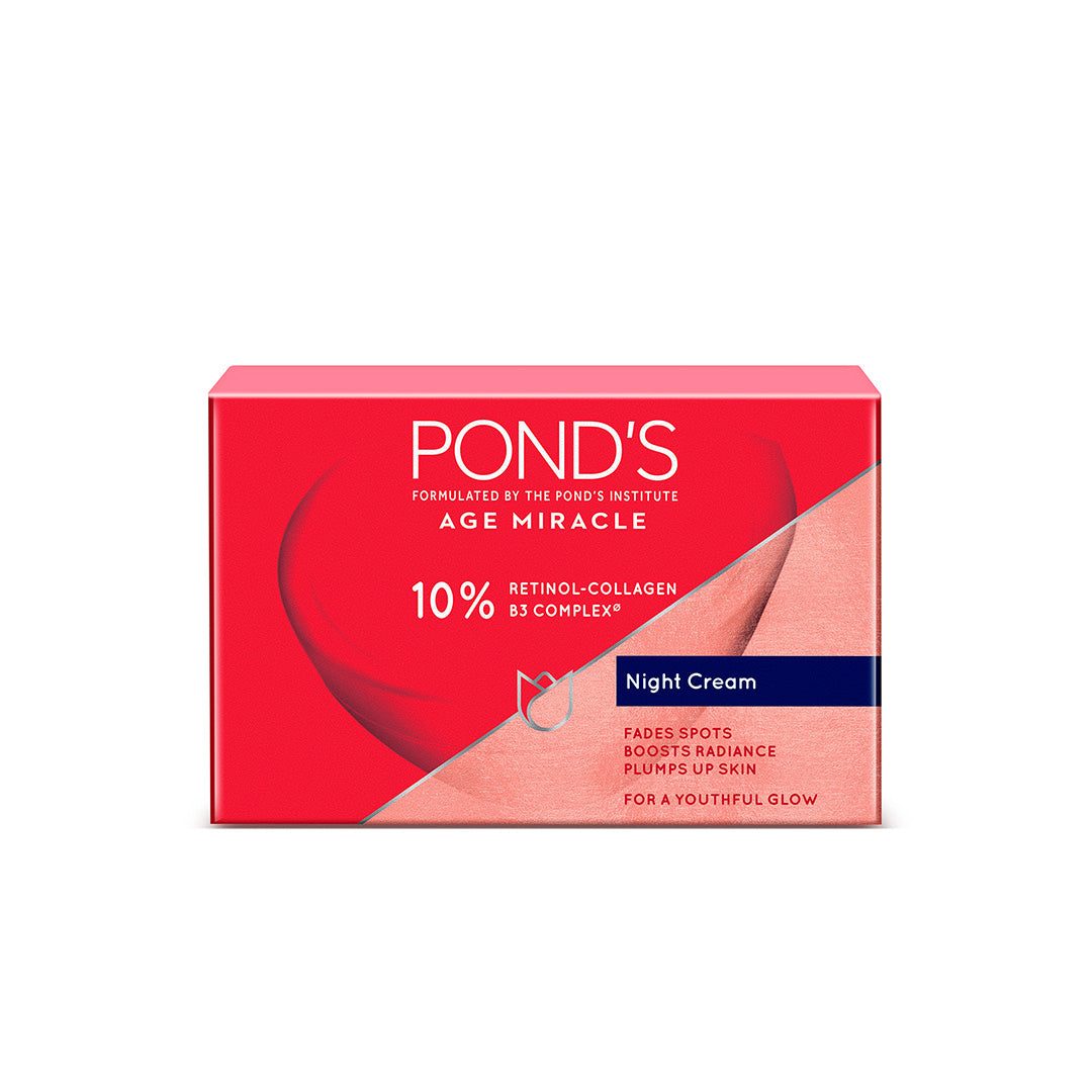 POND'S Youthful Glow Night Cream with 10% Retinol-Collagen B3 Complex (50g)