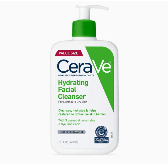 Hydrating Facial Cleanser  Moisturizing Face Wash For Dry Skin Hyaluronic Acid + Ceramides + Glycerin Hydrating Cleanser For Normal To Dry Skin