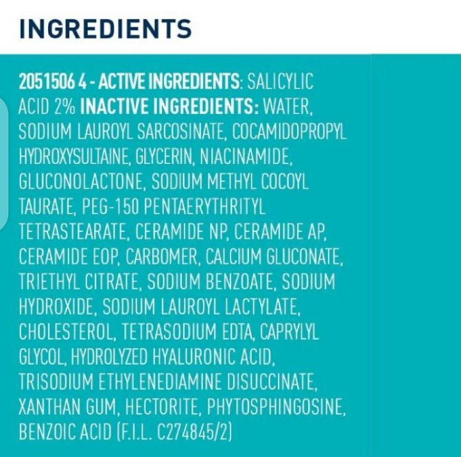 Cerave Blemish control cleanser with salicylic acid -  236 ml