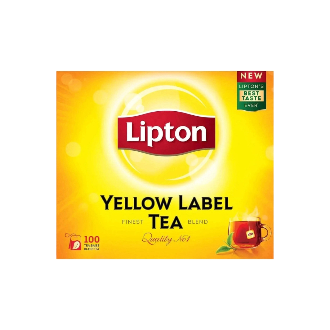 Lipton Yellow Label Black Tea, 100 Bags - Pack Of 1