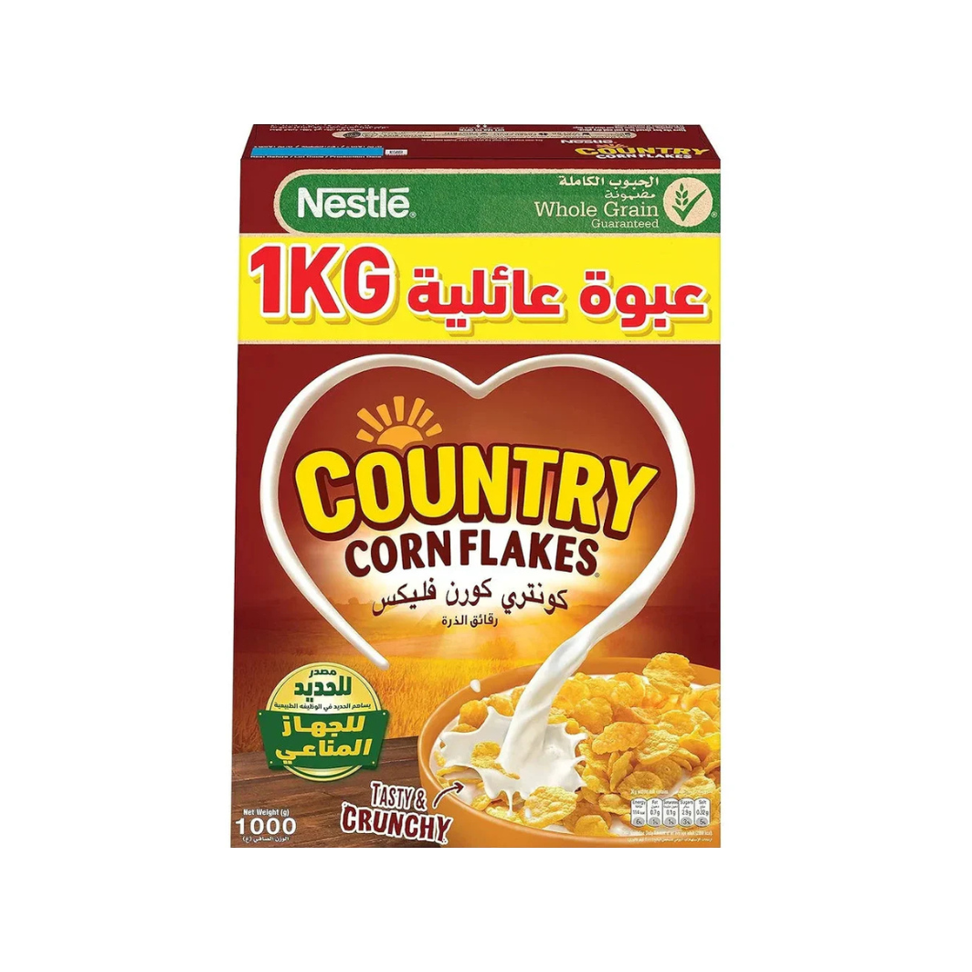 Nestle Country Corn Flakes Cereal 1000g