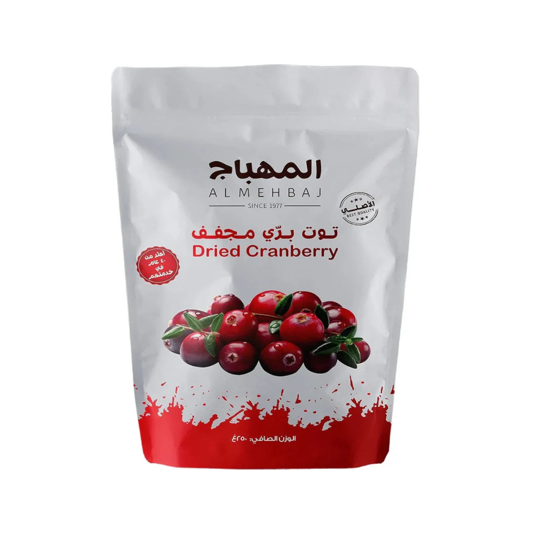 Almehbaj Dried Cranberry Fruits Bag, 250 g