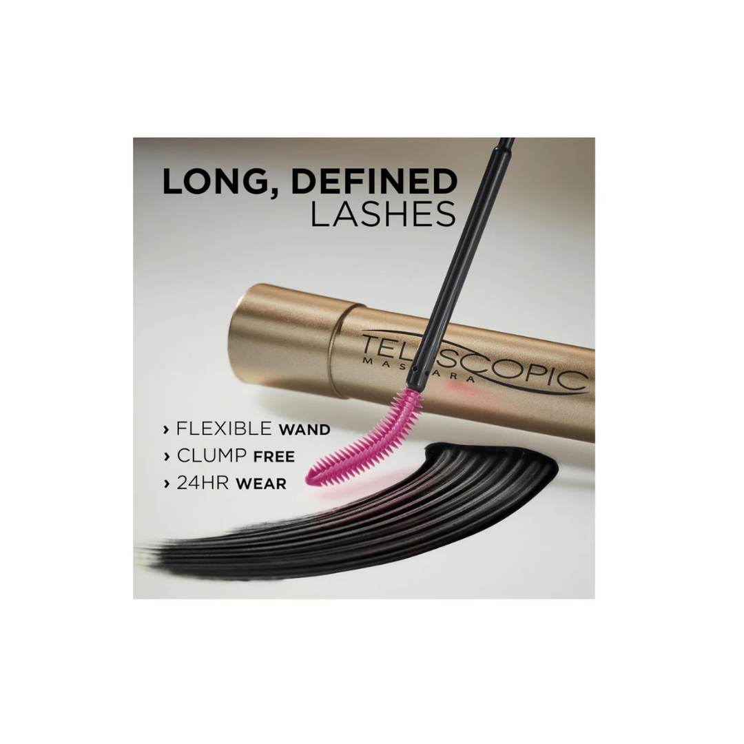 L’Oréal Paris Makeup Telescopic Original Lengthening Mascara, Blackest Black, 0.27 Fl Oz