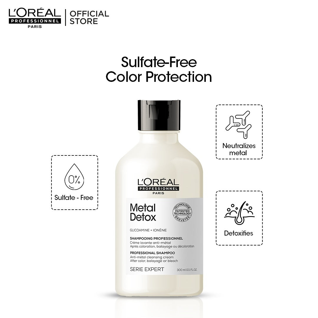 L'Oréal Professionnel Metal Detox Bundle Deal get a Free Absolute Repair Shampoo 100ml